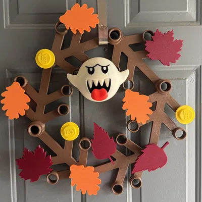 Lego Wreath Boo! – Boo (Mario) remix trang trí vòng nguyệt quế Halloween