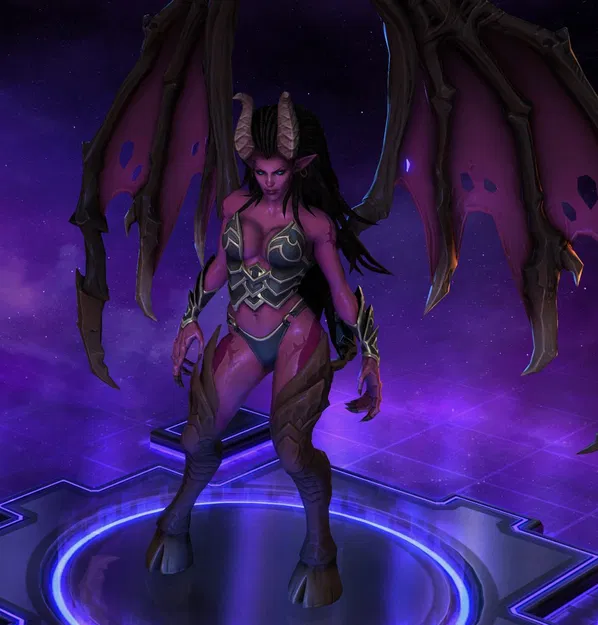 Mô Hình Kerrigan Succubus Nữ Hoàng Zerg 3D - Image 1
