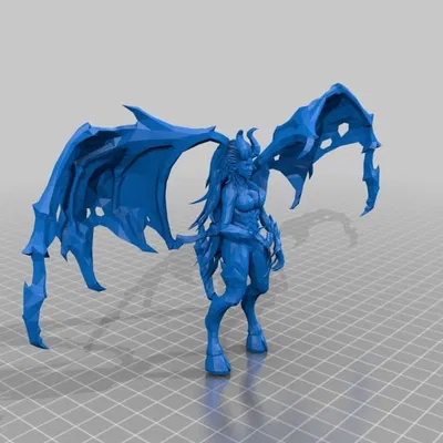 Mô Hình Kerrigan Succubus Nữ Hoàng Zerg 3D