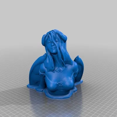 Mô hình 3D Albedo Bust Overlord - Tượng Anime Đẹp