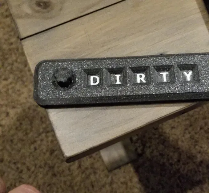 Bảng báo máy rửa chén Clean/Dirty (xoay núm) - Image 2