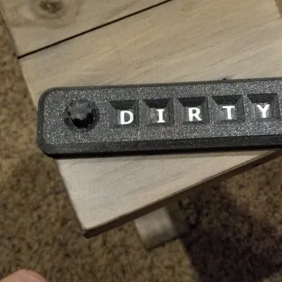 Bảng báo máy rửa chén Clean/Dirty (xoay núm)