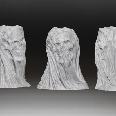 Chậu Cây Đầu Lâu Cô Dâu Ma Quái - Mẫu In 3D Độc Đáo