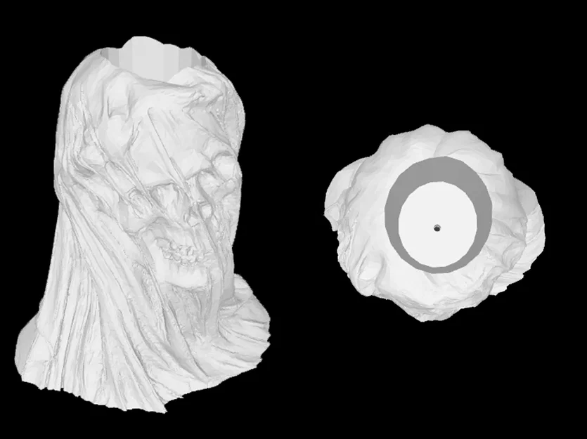 Chậu Cây Đầu Lâu Cô Dâu Ma Quái - Mẫu In 3D Độc Đáo - Image 2