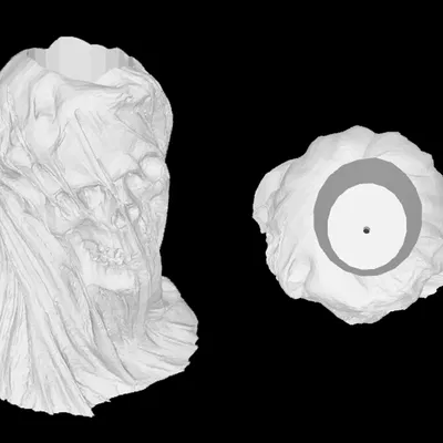 Chậu Cây Đầu Lâu Cô Dâu Ma Quái - Mẫu In 3D Độc Đáo