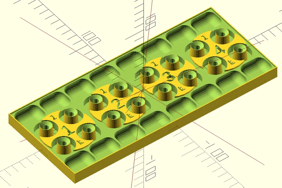 Khay sắp xếp tháo rã đầu quy-lát 16 van (Parametric) / Parts Organizer - Image 1