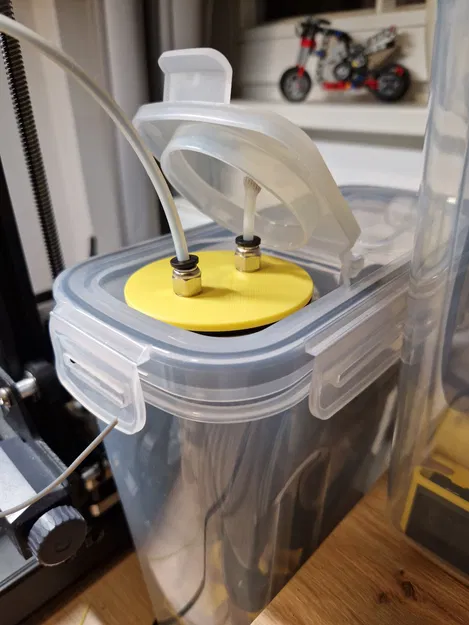 PTFE passthrough Dyna Dry Box/Filament Box 4L | Insert nắp Dyna Dry Box 4L - Image 2