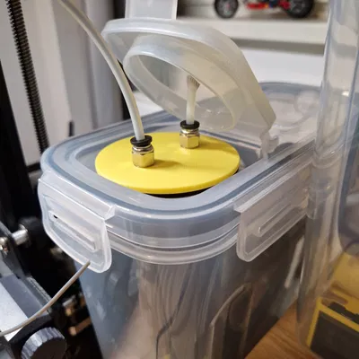 PTFE passthrough Dyna Dry Box/Filament Box 4L | Insert nắp Dyna Dry Box 4L