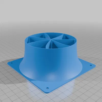 Ống stator fan duct 120mm laminar flow kèm Bezier cone