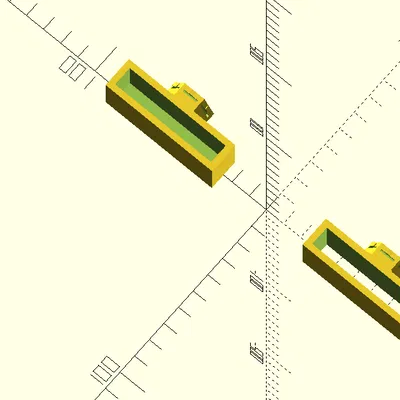 Giá treo thước (hoặc vật dài chữ nhật) cho Honeycomb Storage Wall (tham số hoá)