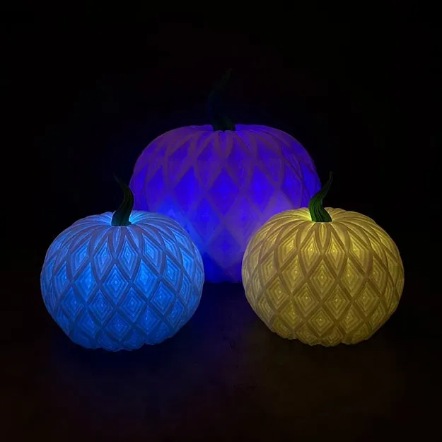 Mẫu Lồng Đèn Bí Ngô Tealight Pumpkin 3D Độc Đáo - Image 2