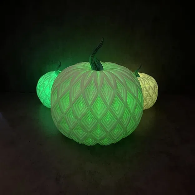 Mẫu Lồng Đèn Bí Ngô Tealight Pumpkin 3D Độc Đáo - Image 3