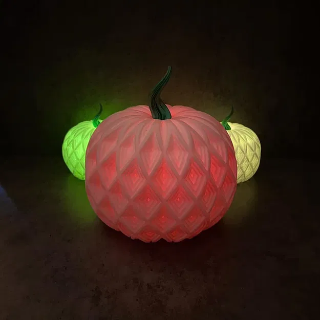 Mẫu Lồng Đèn Bí Ngô Tealight Pumpkin 3D Độc Đáo - Image 4
