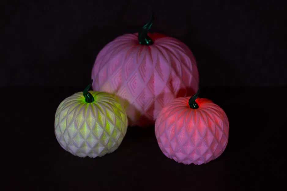 Mẫu Lồng Đèn Bí Ngô Tealight Pumpkin 3D Độc Đáo - Image 6