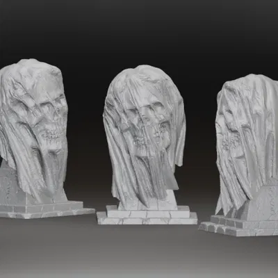 Tượng "Cô Dâu Chết" - Mô Hình 3D Kinh Dị Cho Halloween