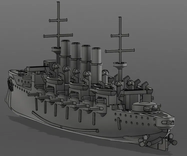 Tuần dương hạm bọc giáp HMS Steadfast [Hư cấu] - Image 2