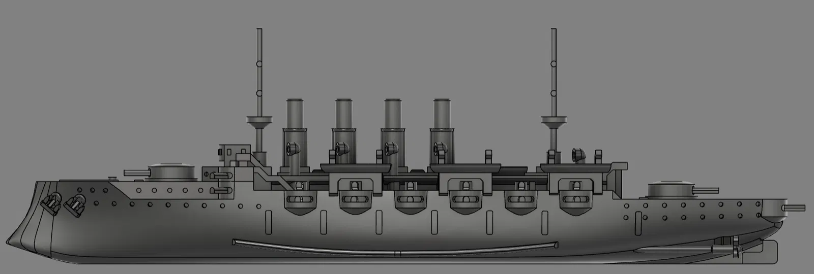 Tuần dương hạm bọc giáp HMS Steadfast [Hư cấu] - Image 5
