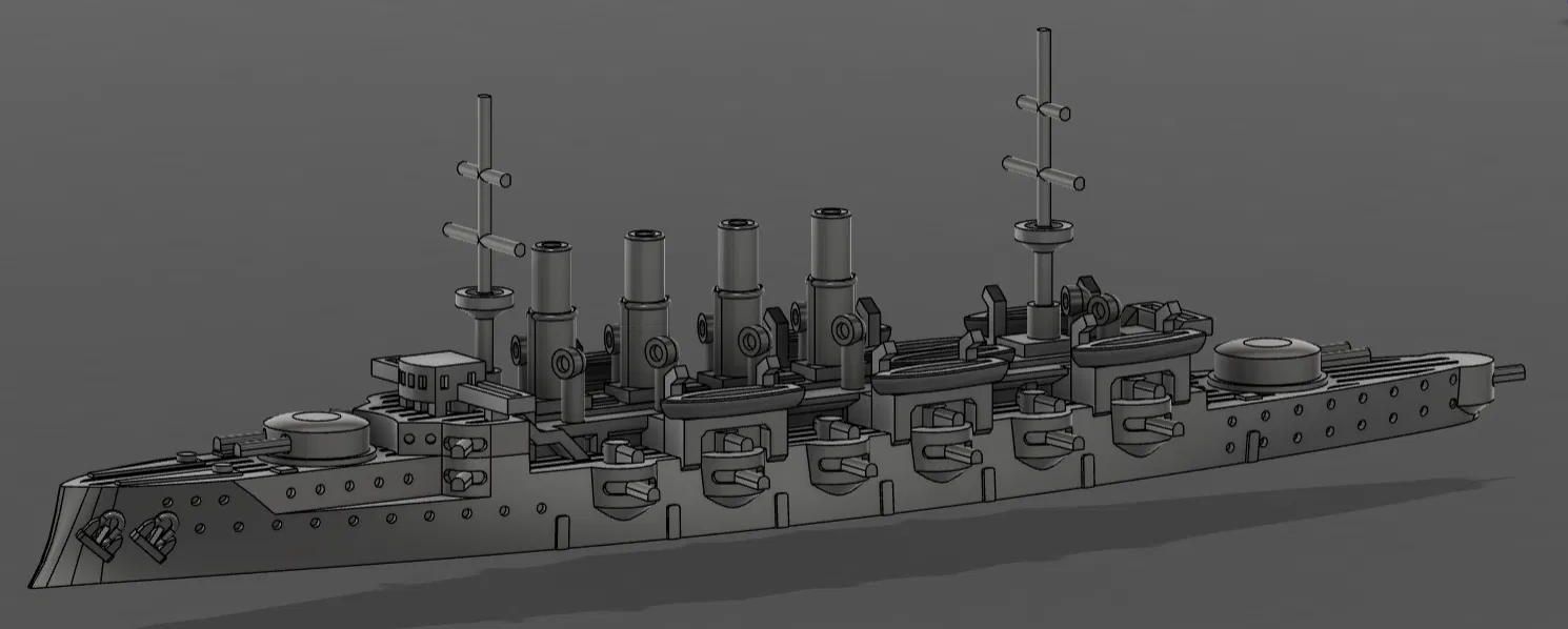 Tuần dương hạm bọc giáp HMS Steadfast [Hư cấu] - Image 7