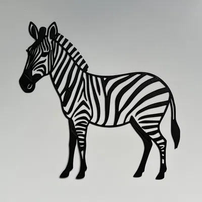 Tranh treo tường ngựa vằn 3D - Trang trí nhà độc đáo