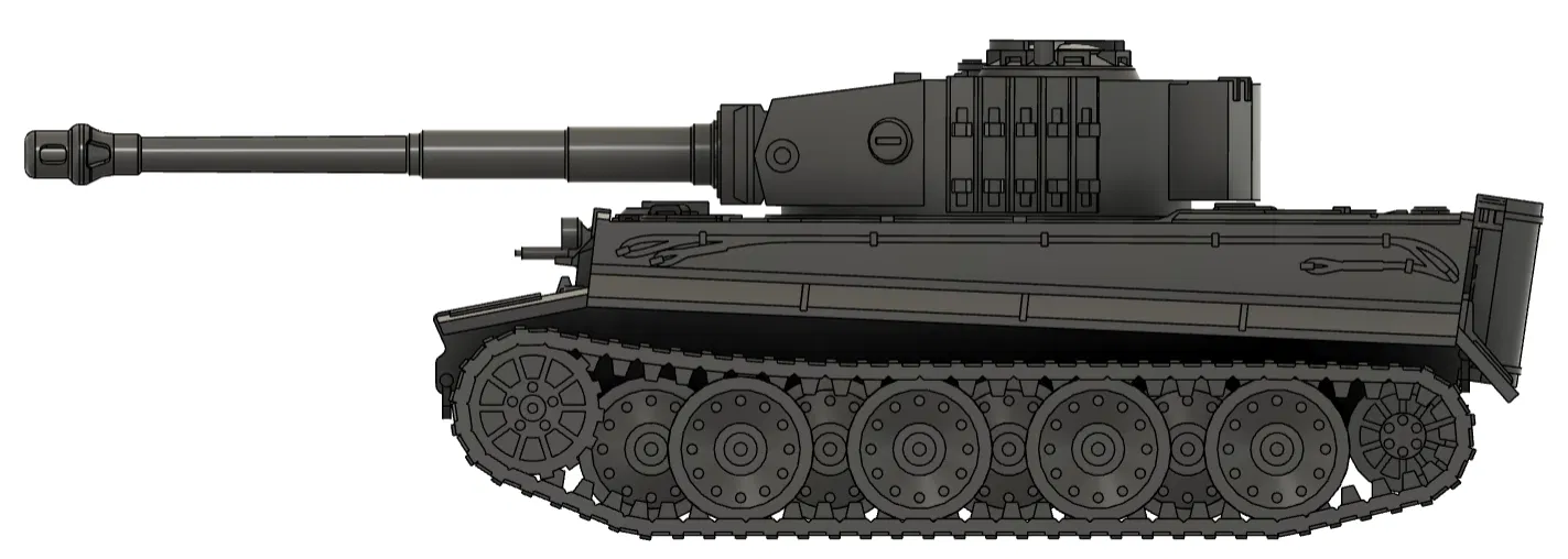 Panzerkampfwagen VI Tiger 1 Ausf. E - Version 2 (tỉ lệ 1:42) - Image 3