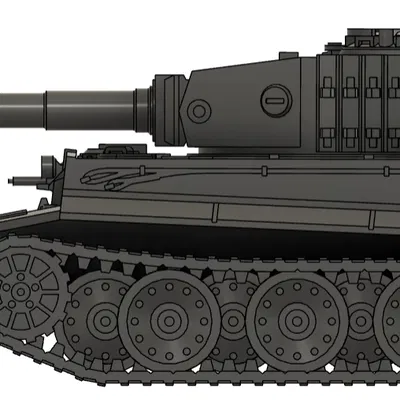 Panzerkampfwagen VI Tiger 1 Ausf. E - Version 2 (tỉ lệ 1:42)