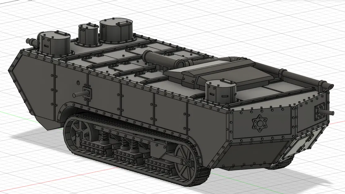 St. Chamond - Xe tăng WW1 (tỉ lệ 1:42) - Image 2