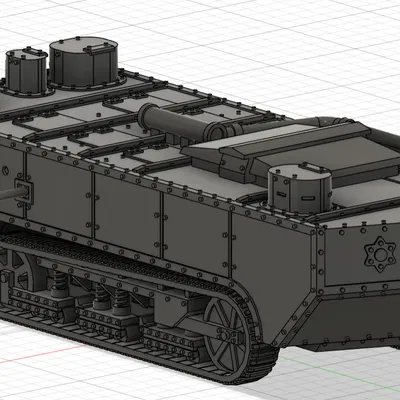 St. Chamond - Xe tăng WW1 (tỉ lệ 1:42)