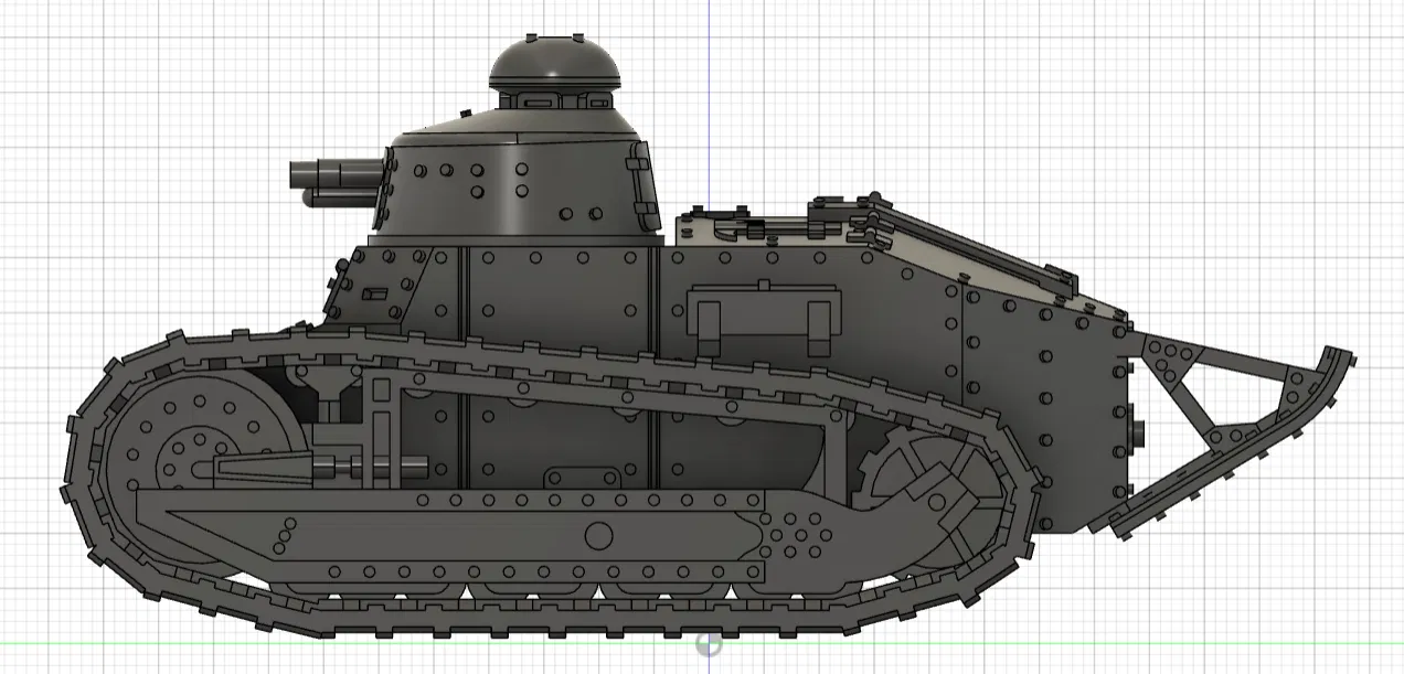 Xe tăng Renault FT-17 WW1 (tỉ lệ 1:42) - Image 3
