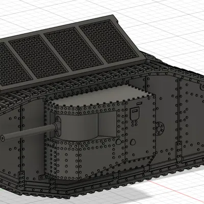 Xe tăng Mark I – WW1 (tỉ lệ 1:42)