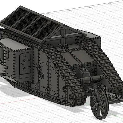 Xe tăng Mark I – WW1 (tỉ lệ 1:42)