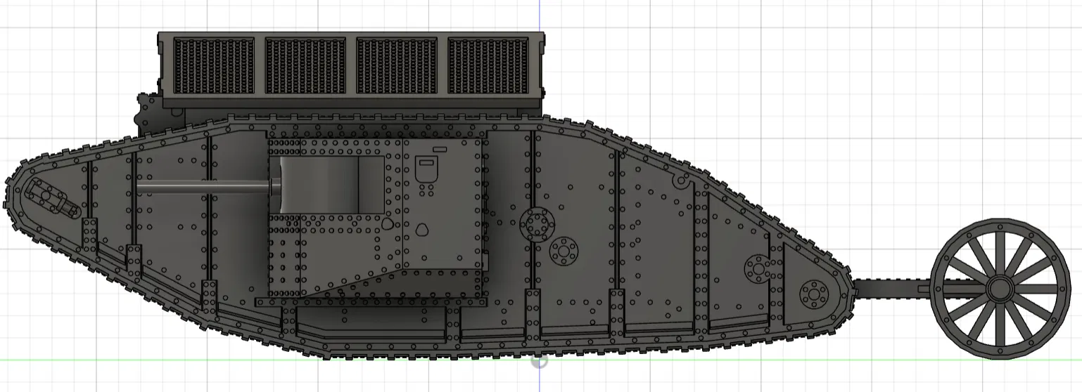 Xe tăng Mark I – WW1 (tỉ lệ 1:42) - Image 3