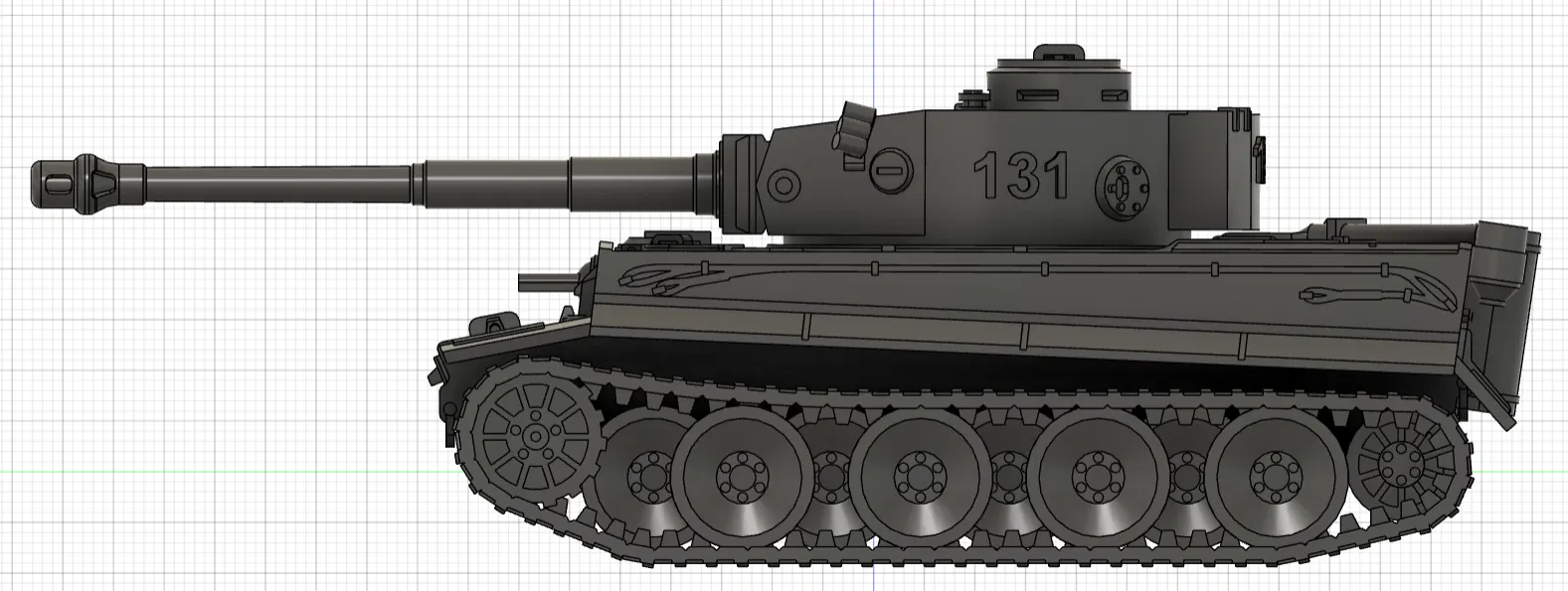 Panzerkampfwagen VI Tiger 1 Ausf. E- EARLY (tỉ lệ 1:42) - Image 3