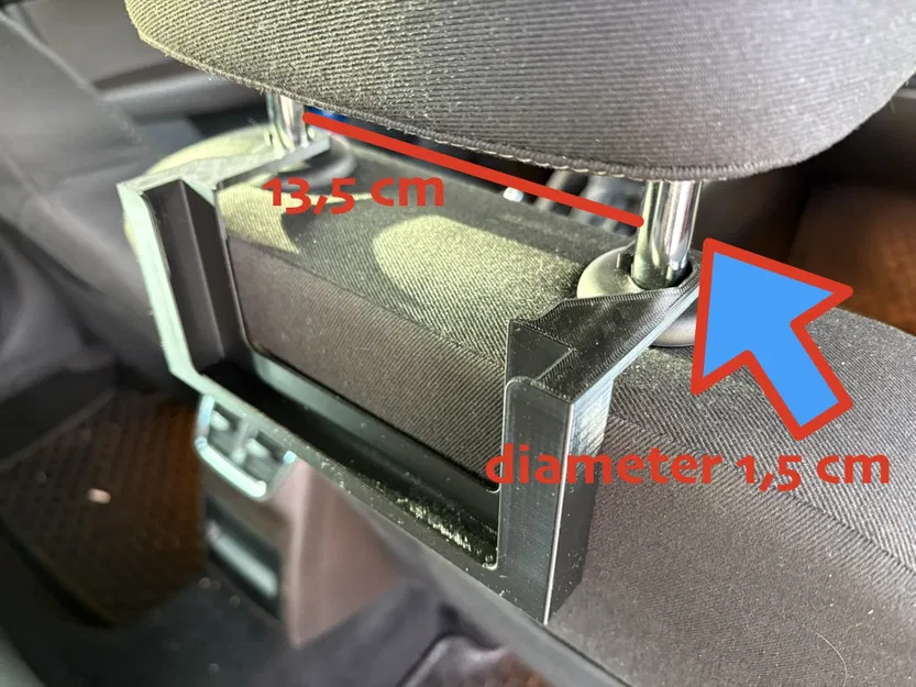 Giá đỡ iPhone 16 cho ghế sau ô tô (gắn tựa đầu) - Image 3