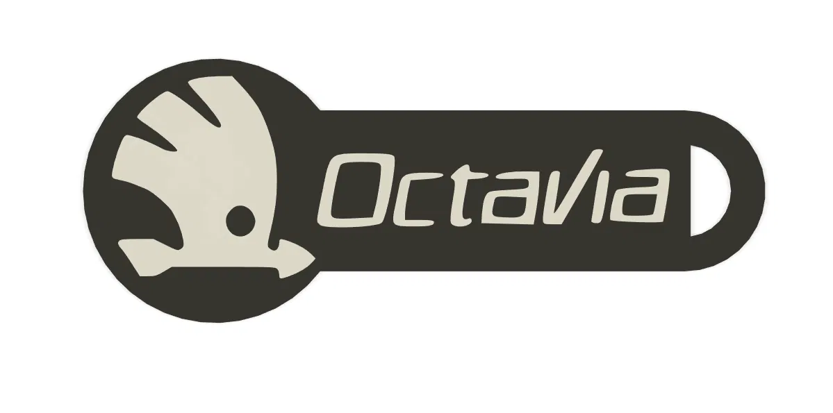 Móc khóa đồng xu Škoda Octavia 3D - Image 3