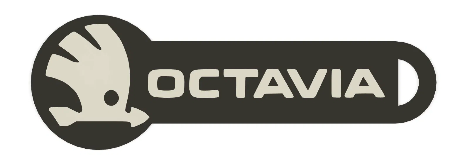 Móc khóa đồng xu Škoda Octavia 3D - Image 4