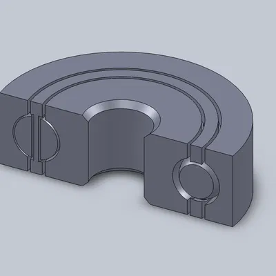 Mô hình Vòng Bi Cầu 3D (Trong 20mm, Ngoài 80mm)