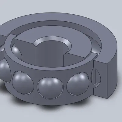 Mô hình Vòng Bi Cầu 3D (Trong 20mm, Ngoài 80mm)
