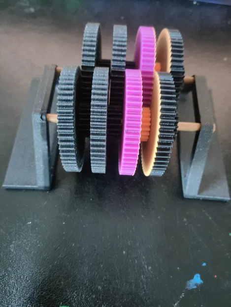 Gear Box – Hộp số bánh răng tỉ số truyền 3:1 (lắp thêm tùy ý) - Image 1