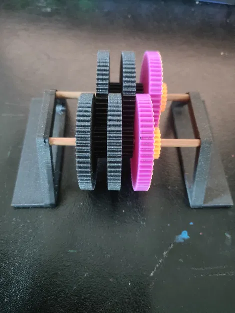 Gear Box – Hộp số bánh răng tỉ số truyền 3:1 (lắp thêm tùy ý) - Image 3