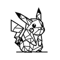 Mô Hình Pikachu Geo-Art Trang Trí Độc Đáo - Thumbnail 2