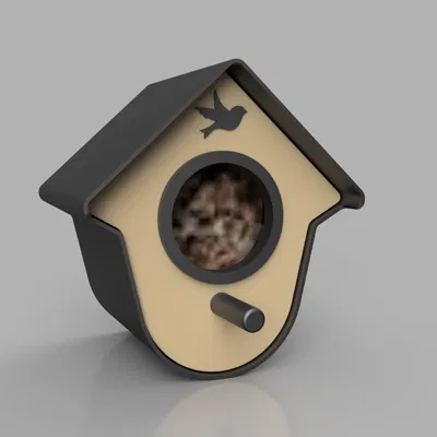 Nhà cho chim ăn cho hũ bơ đậu phộng (Vogelfutterhaus für Erdnussbutterglas)