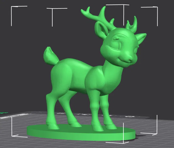 Mẫu 3D Hươu Cartoon Dễ Thương (Adorable Cartoon-Style Deer 3D Model) - Image 1