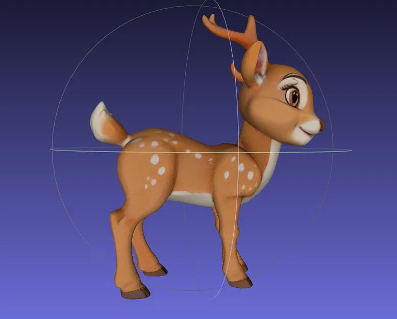 Mẫu 3D Hươu Cartoon Dễ Thương (Adorable Cartoon-Style Deer 3D Model) - Image 2