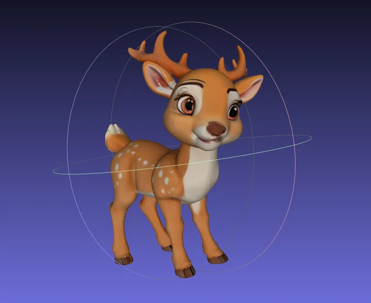Mẫu 3D Hươu Cartoon Dễ Thương (Adorable Cartoon-Style Deer 3D Model) - Image 6