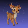 Mẫu 3D Hươu Cartoon Dễ Thương (Adorable Cartoon-Style Deer 3D Model) - Thumbnail 6