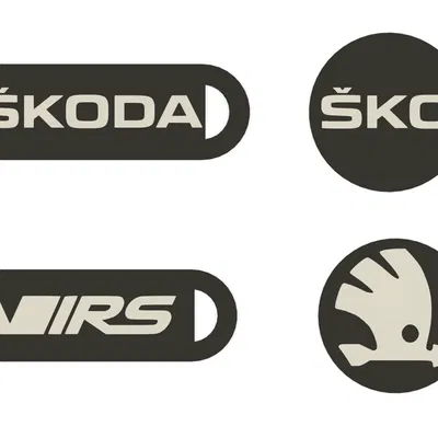 Token Xe Đẩy Hàng Škoda (Logo & VRS) - Móc Khóa Độc Đáo