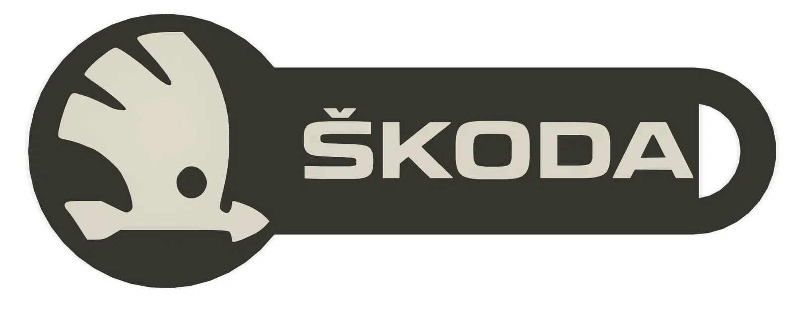 Token Xe Đẩy Hàng Škoda (Logo & VRS) - Móc Khóa Độc Đáo - Image 3