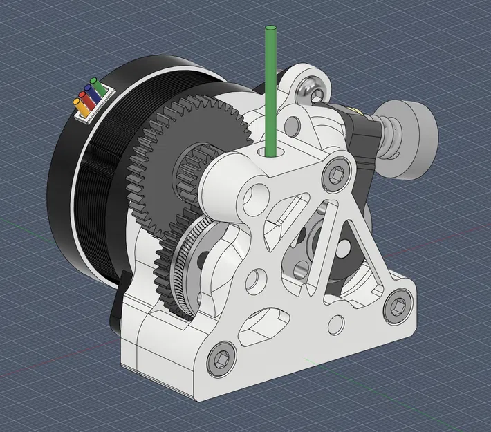 ProtoXtruder 2.1 – Extruder redesign tối ưu clearances & gear meshing - Image 1