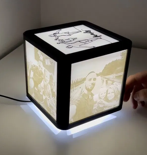 Đèn Lithophane xoay (Lithophane rotating lapm) - Image 1