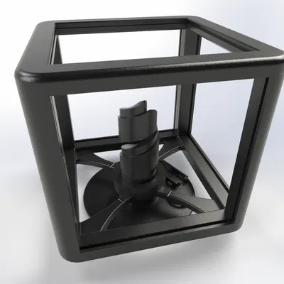 Đèn Lithophane xoay (Lithophane rotating lapm)